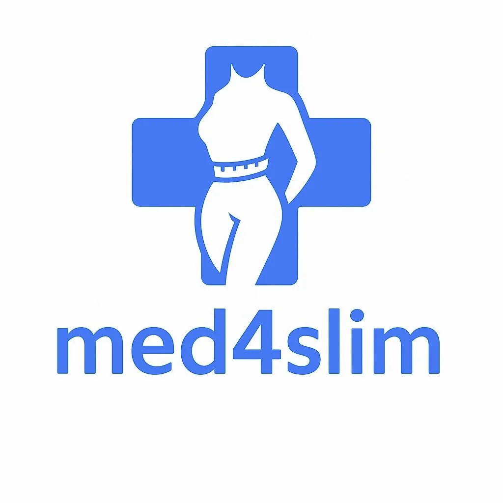 Логотип программы Med4Slim с медицинским крестом и силуэтом женщины